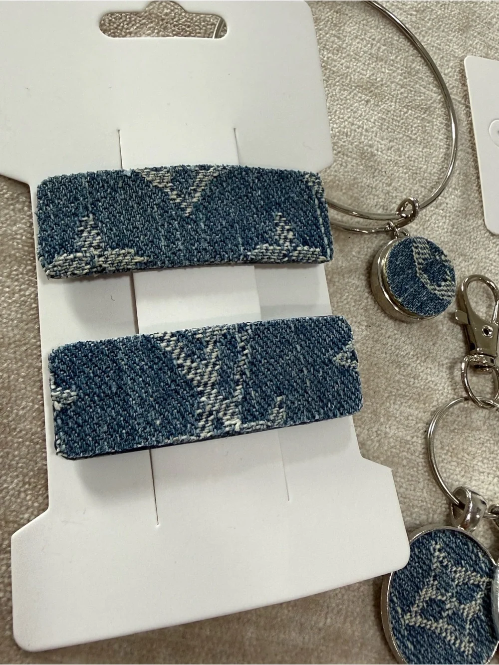 Louis Vuitton earrings key